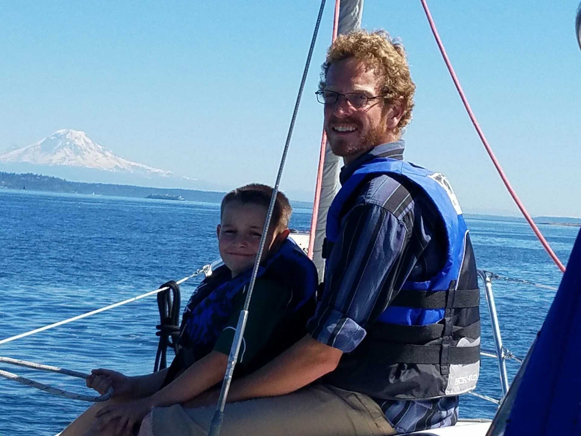 a person in a boat on a body of water